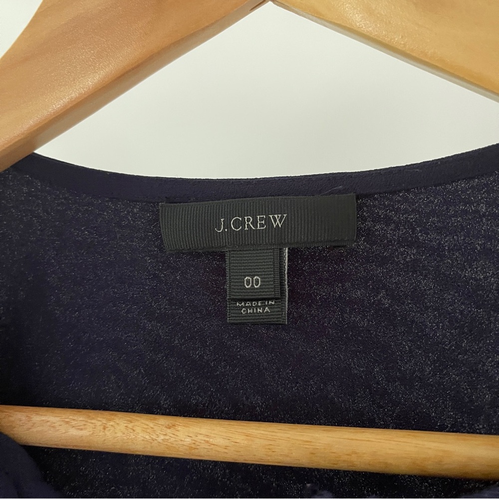 J. Crew Blue Pleated Blouse - Picture 2 of 4